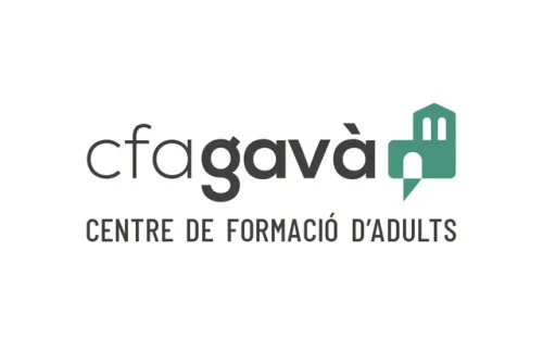 CFA Gavà visual identity with an architectural school symbol